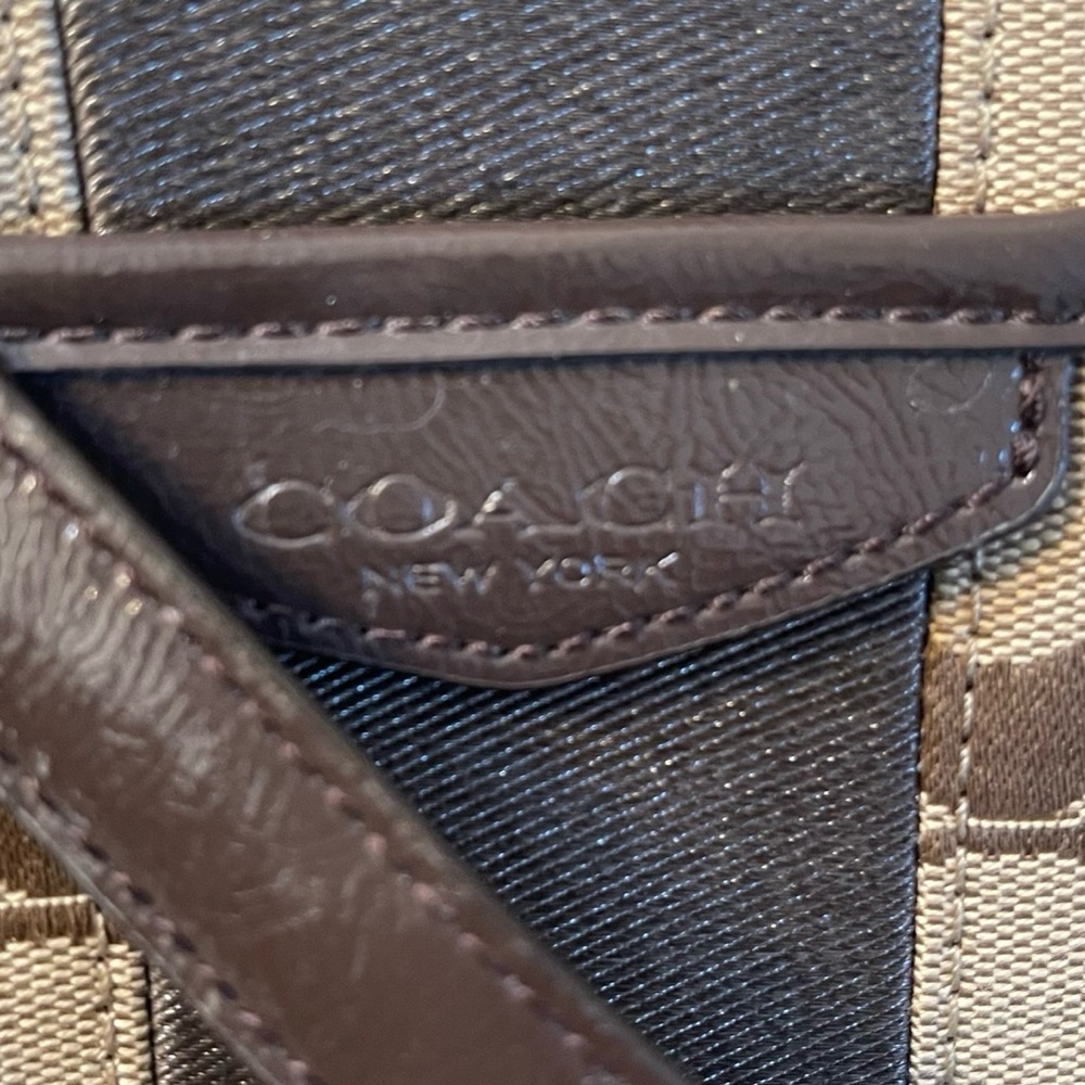 🎉HP! ❤️ Coach Classic Tan Monogram Canvas Satchel - Picture 10 of 12